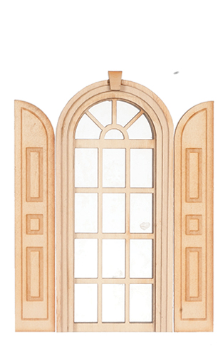 Fancy 4/4 Window  with Shutters